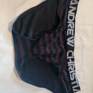 Andrew Christian Black Multicolor Shimmer Briefs